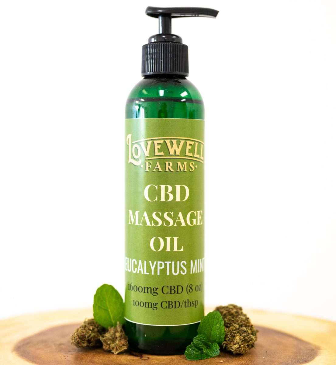 1600mg CBD Massage Oil (8 oz)
