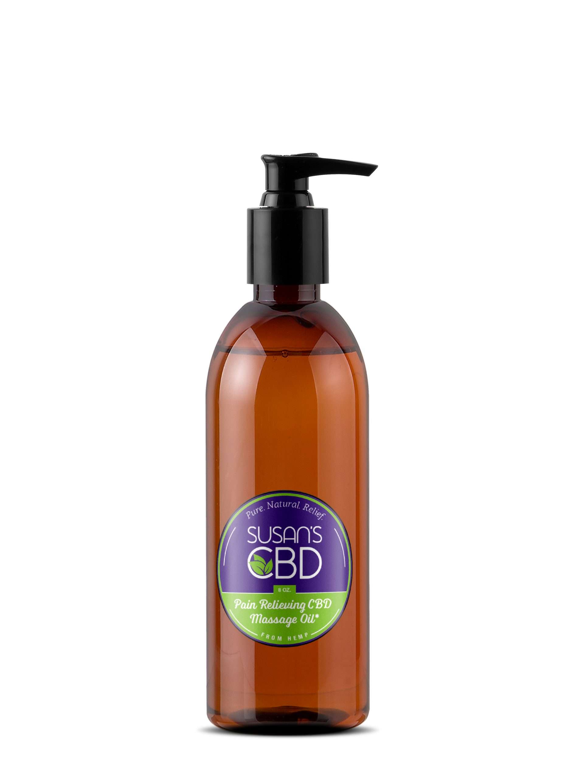 8 oz Hemp CBD Massage Oil  1,200 mg of pure CBD