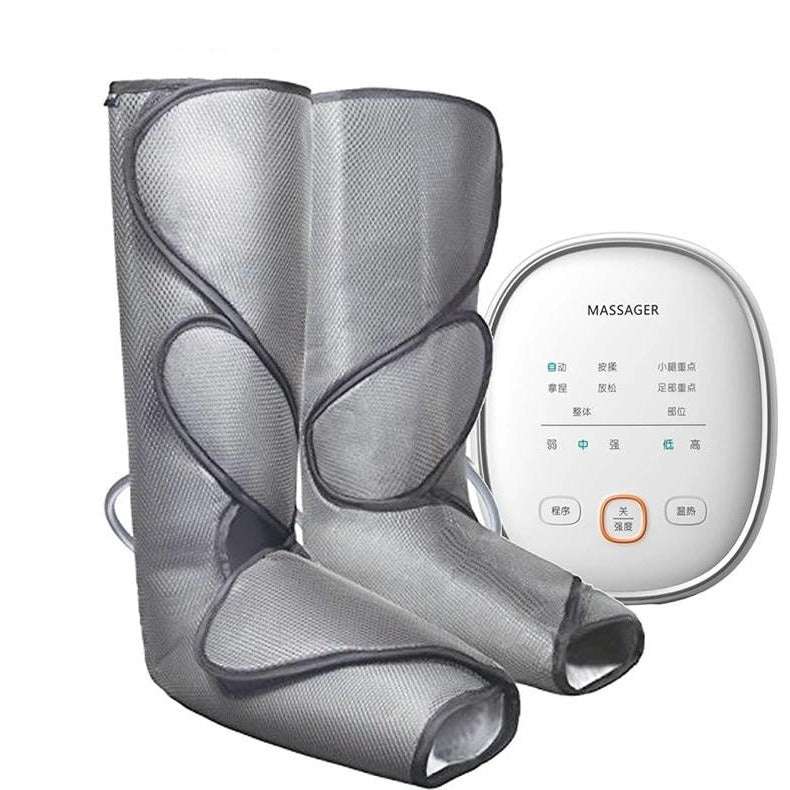 Air Compression Circulation Foot Leg Massager with Handheld Controller ...