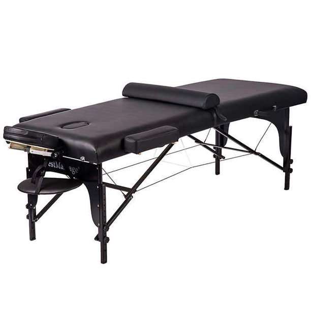Best Massage Two Fold Portable Massage Table With Bolster ...