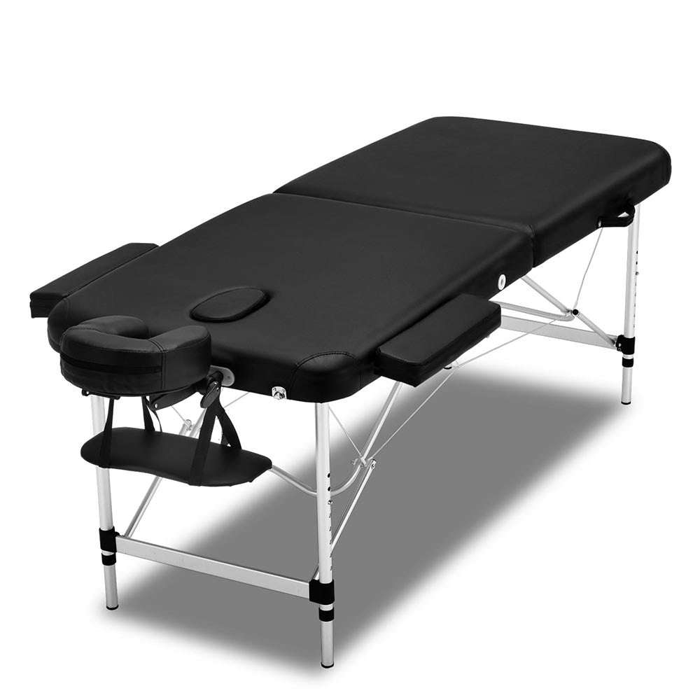 Buy 2 Fold Portable Aluminium Massage Table Massage Bed Beauty Therapy ...