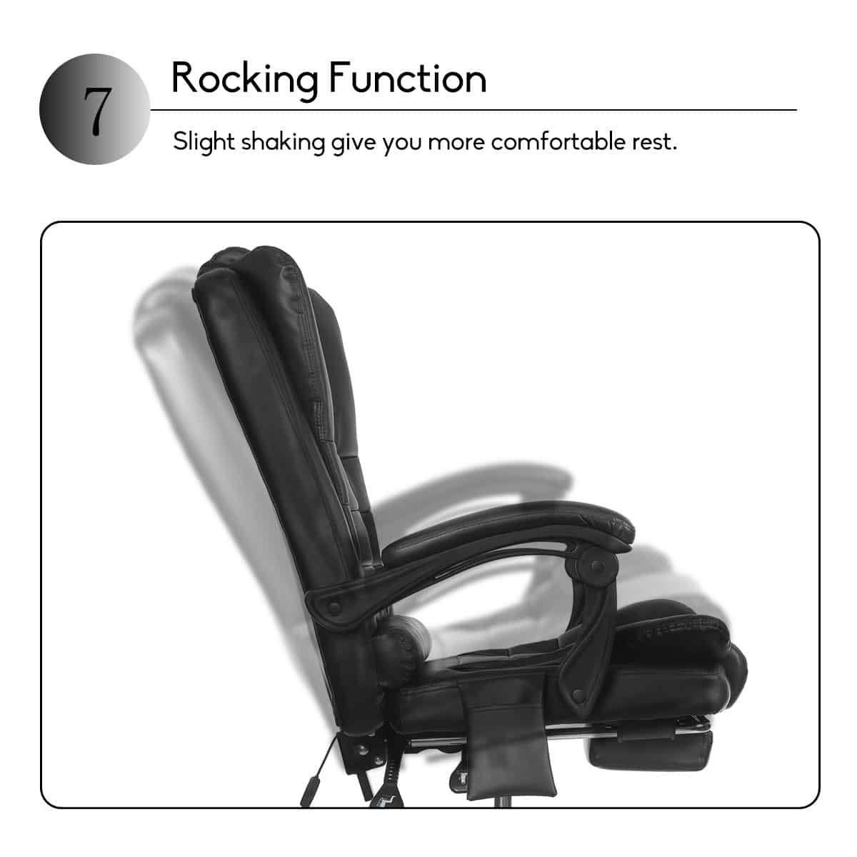 Computer Massage Office Chair Recliner Swivel Executive Lift High Back ...