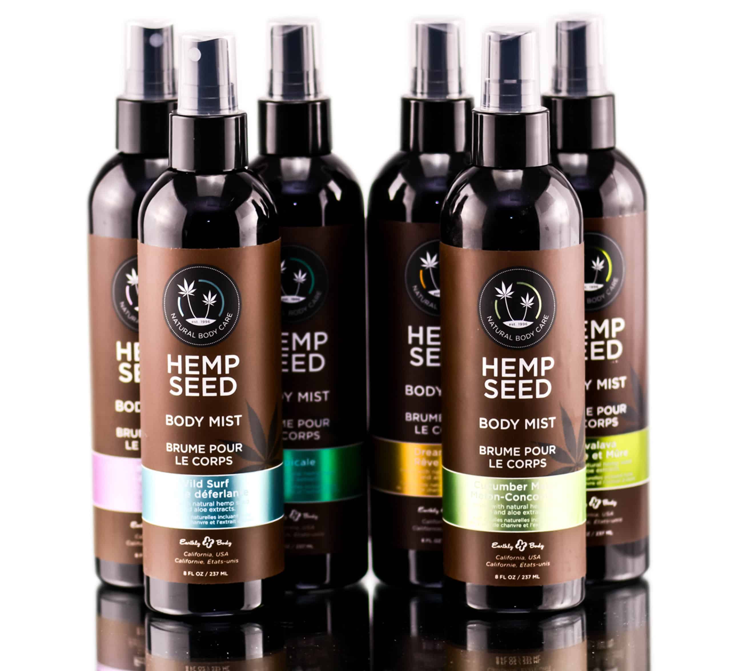 Earthly Body Hemp Seed Massage &  Body Oil (8 oz) SleekShop.com