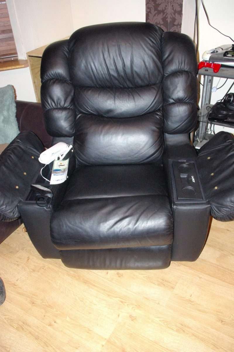 Eastern Leather l a z boy recliner with heat, massage &  beer fridge ...