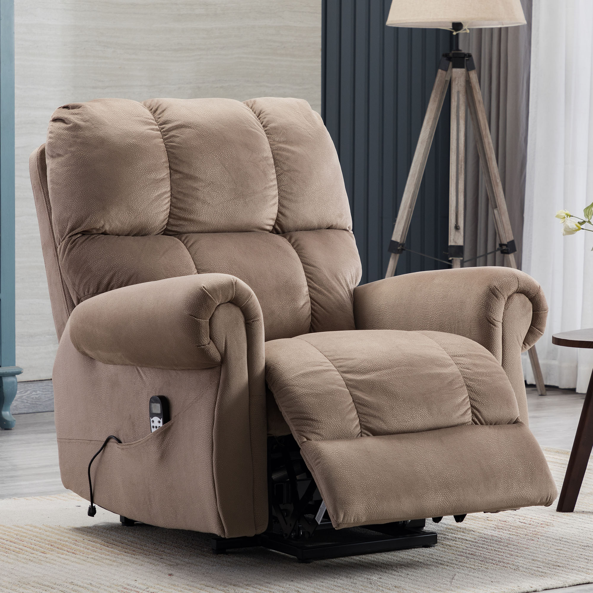 Electric Lift Recliner Chair for Elderly, Massage Lift Chair with ...