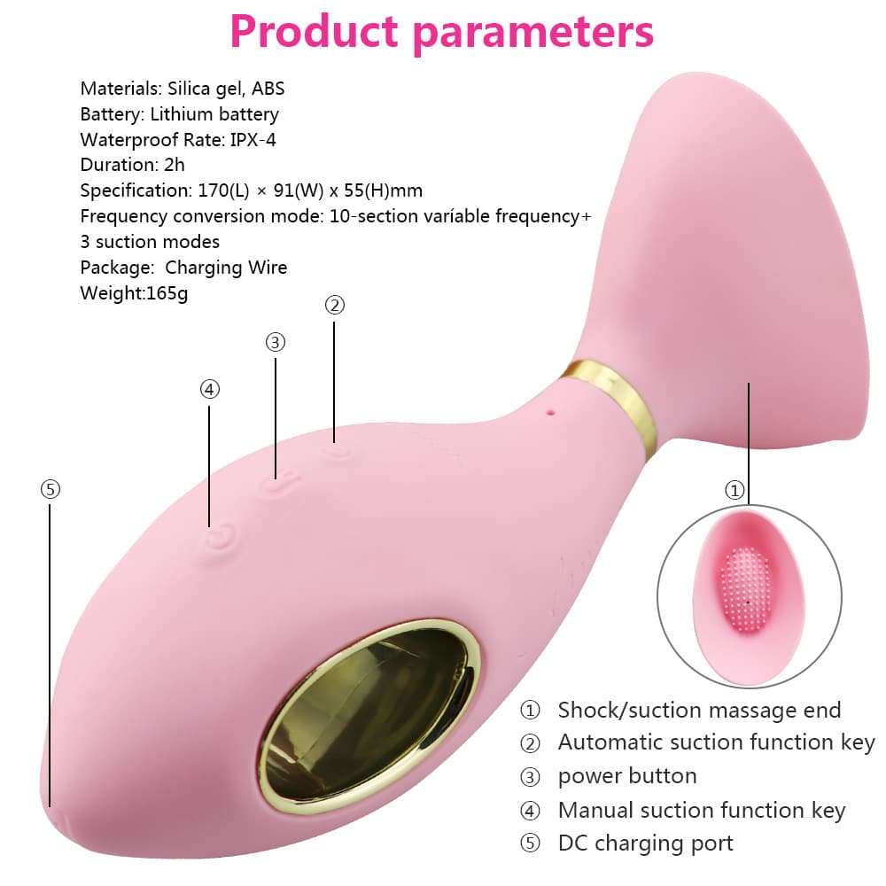Electric Sucking With Vibrating Women Breast augmentation Massager Body ...