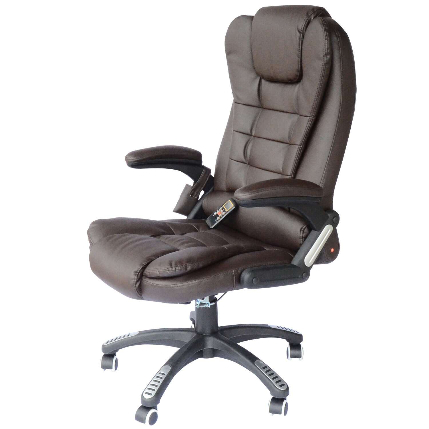 Executive 6 Point Heated Massage Reclining Leather Office ...