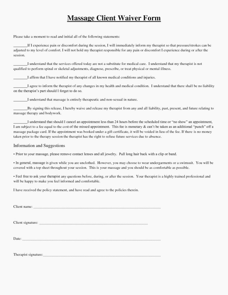 Massage Consent form Template Awesome Understand the Background in 2020 ...
