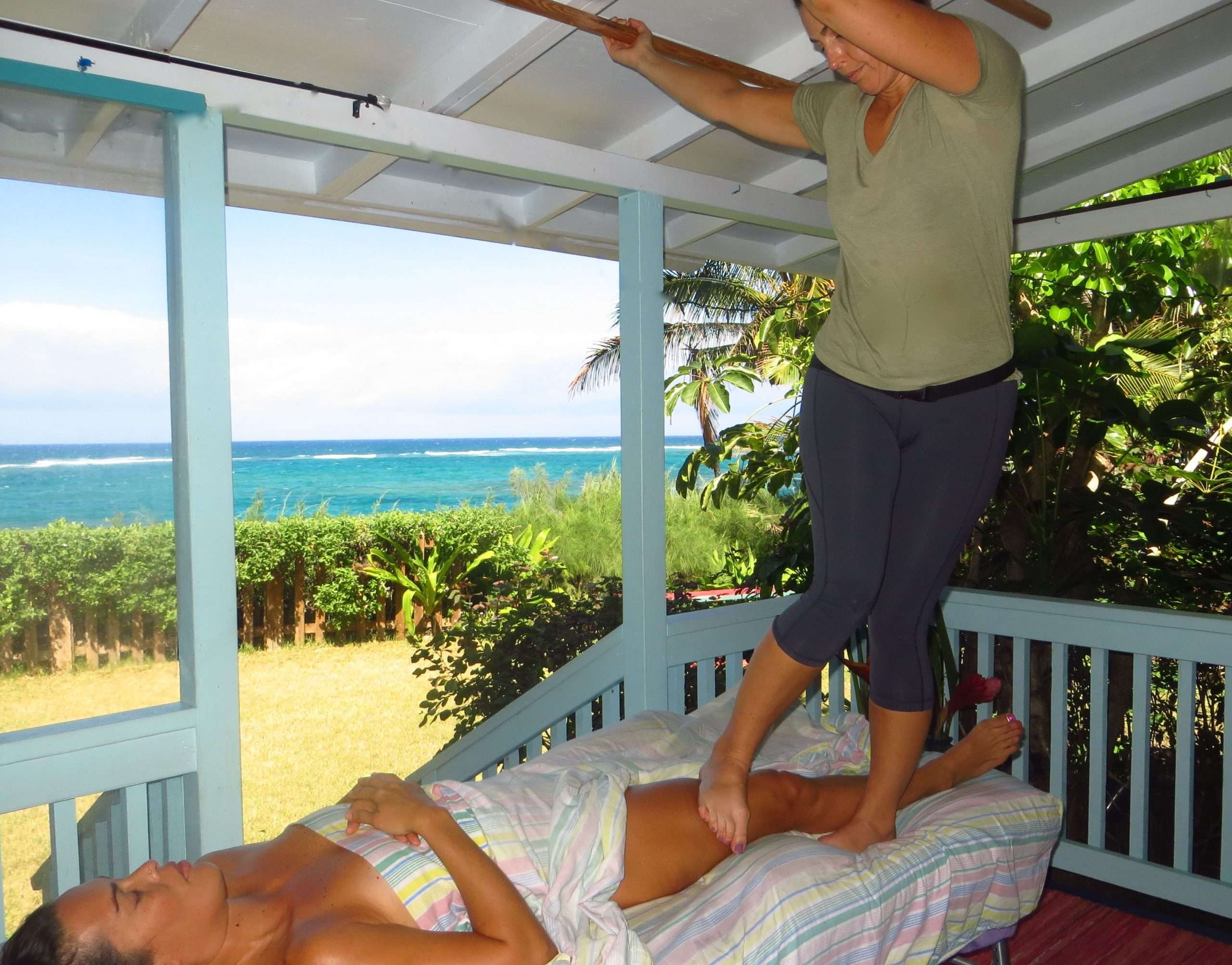 Massage continuing education Hawaii, photos Ashiatsu ...