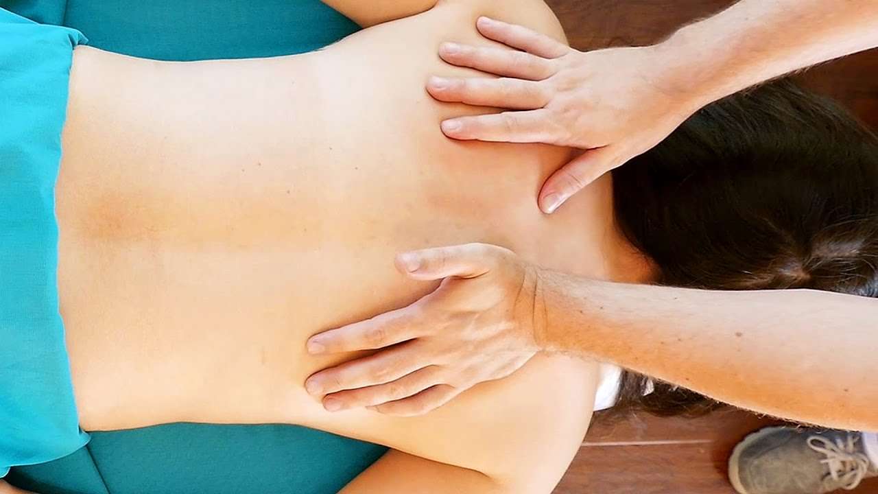 Massage For Shoulder and Back Pain Relief, How to Give a ...