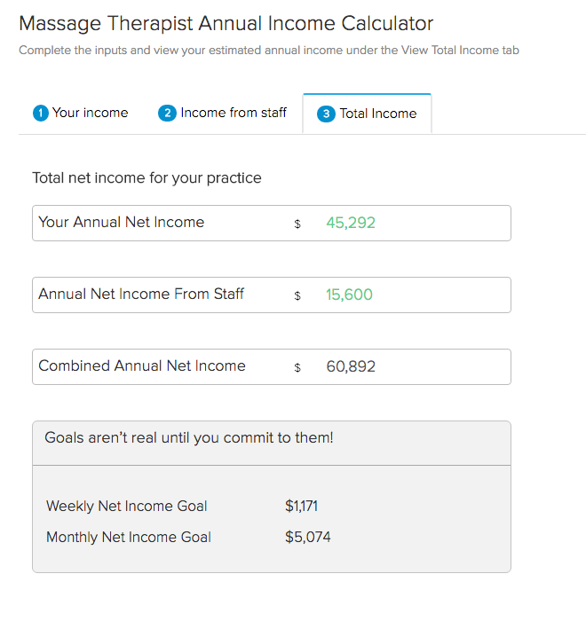 Massage therapist income calculator answers âwhat if?â? questions ...