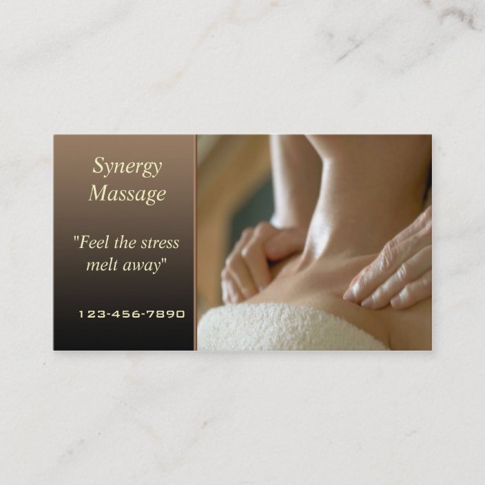 Massage Therapy business card
