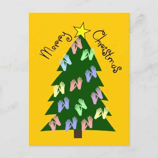Massage Therapy MERRY CHRISTMAS Gifts Holiday Postcard