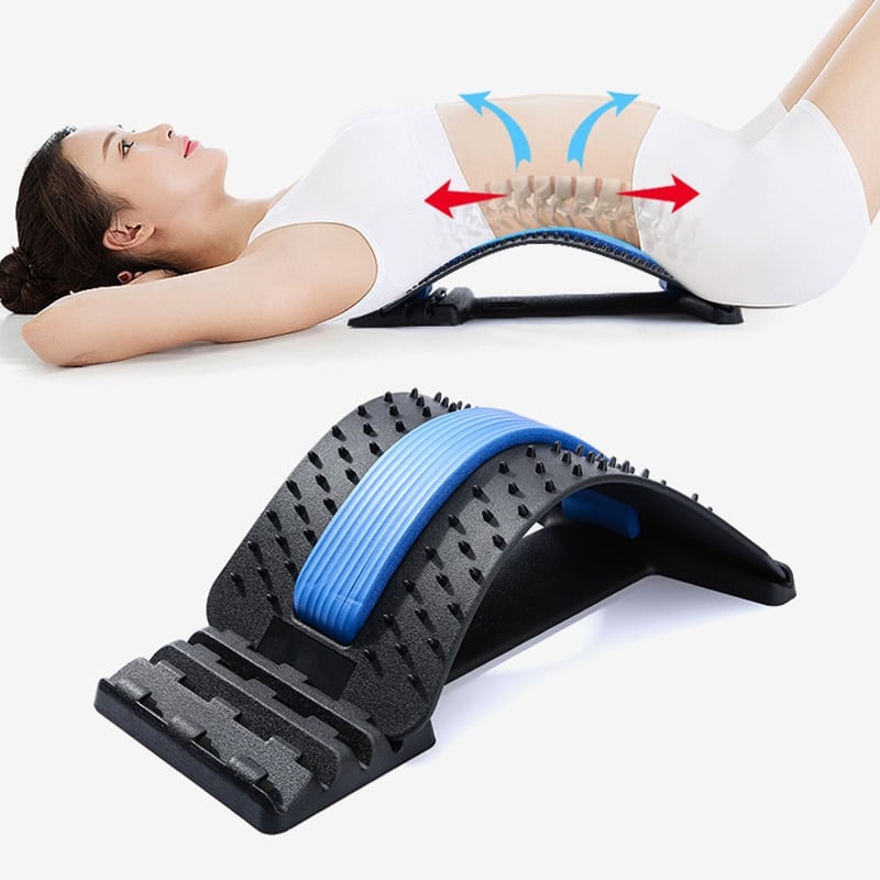 Multifunctional Back Stretcher Lower Upper Waist Massage Back Pain ...