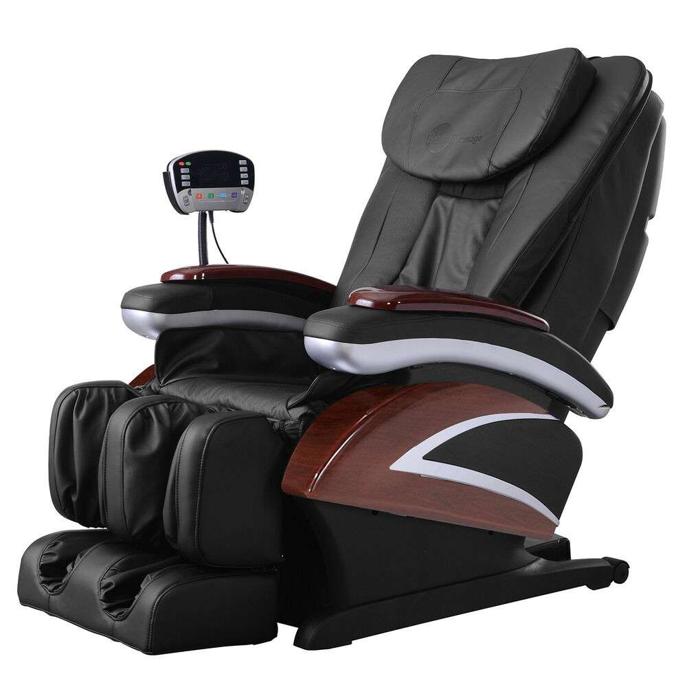 New Electric Full Body Shiatsu Massage Chair Recliner Heat Stretched ...