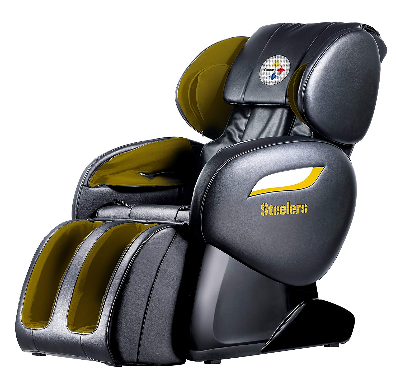 NFL Pittsburgh Steelers Electric Full Body Shiatsu Massage Chair Foot ...