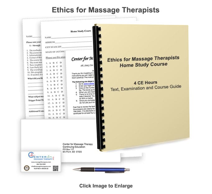 Online Continuing Education massage courses