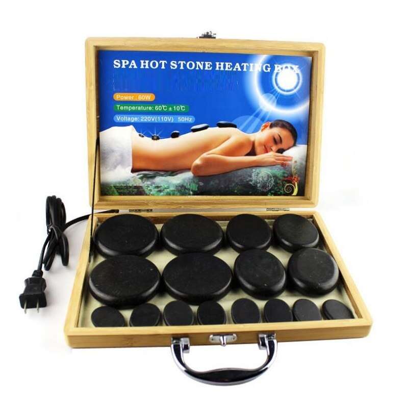 Professional Massage Hot Stone Set and Gem Massage Portable Massage ...