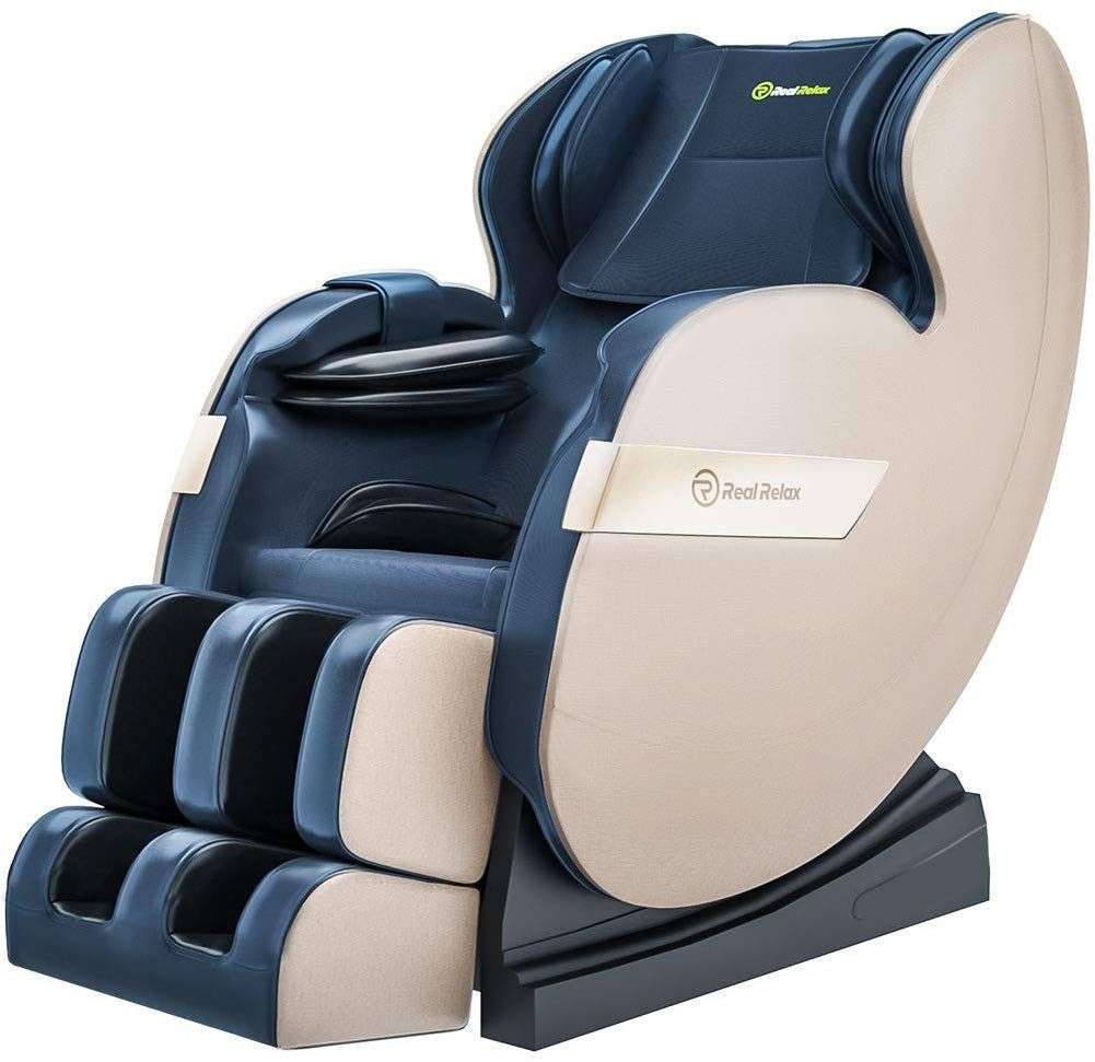 Real Relax 2019 Massage Chair, Full Body Zero Gravity Shiatsu Recliner ...