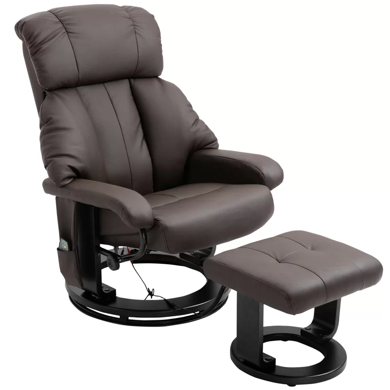 Reclining Massage Chair with Ottoman in 2021