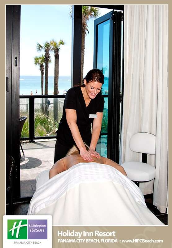 Relaxing massage at Oceanfront Day Spa Holiday Inn Resort