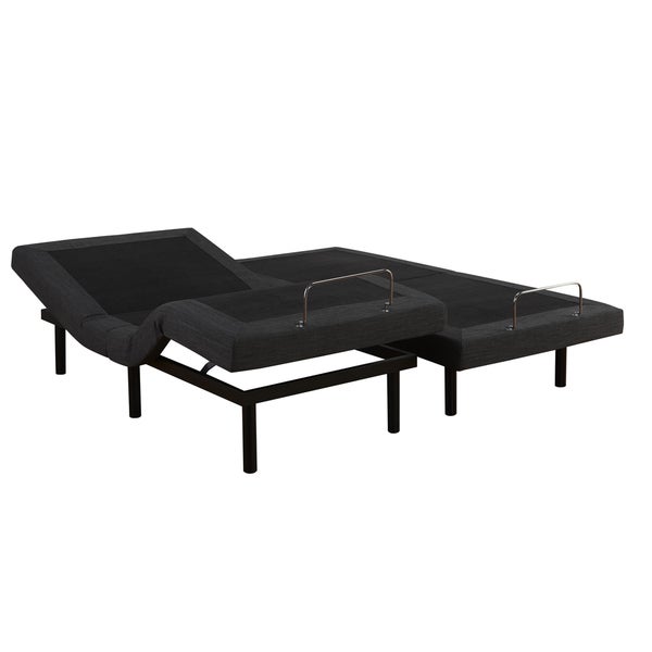 Shop OSleep Black Split King Adjustable Comfort Bed Base with Massage ...