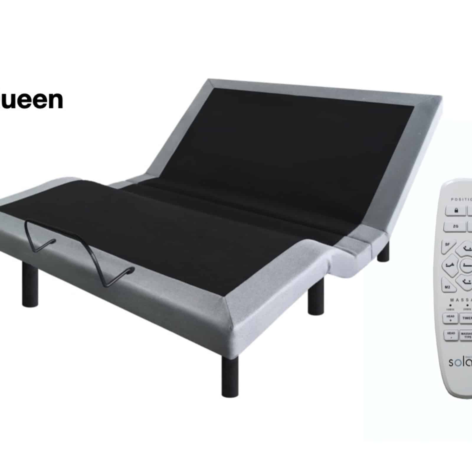Solace Sleep Split King Electric Adjustable Bed Base With Massage ...