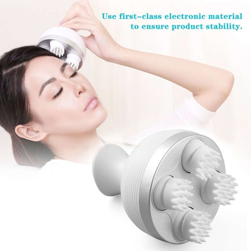 Waterproof Electric Head Massage Wireless Scalp Massager Prevent Hair ...