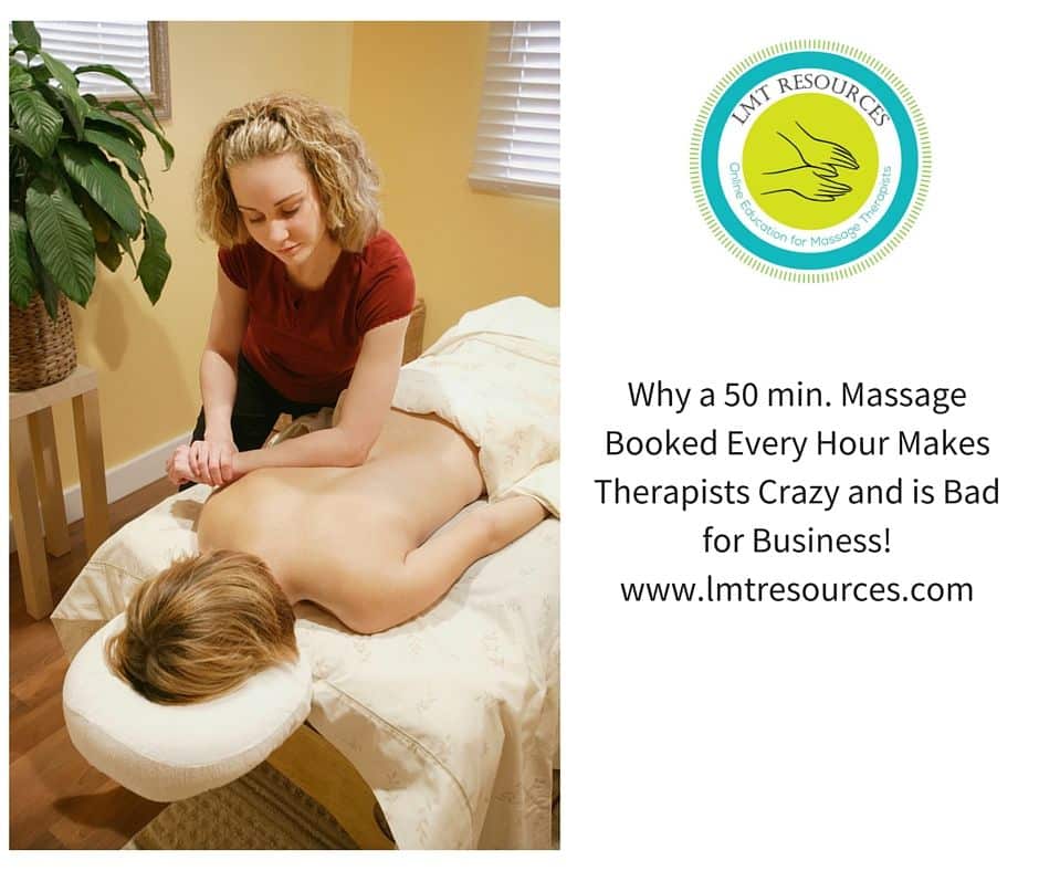 Why a 50 min. Massage Booked Every Hour Makes Therapists Crazy and is ...